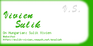 vivien sulik business card